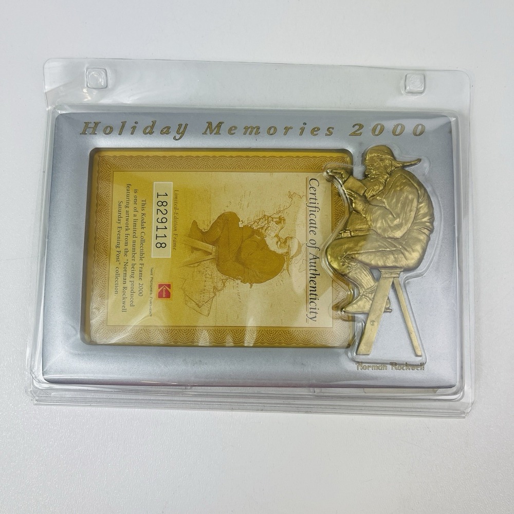 Kodak Norman Rockwell Holiday Memories Frame 2000 Limited Edition Numbered  Y2K